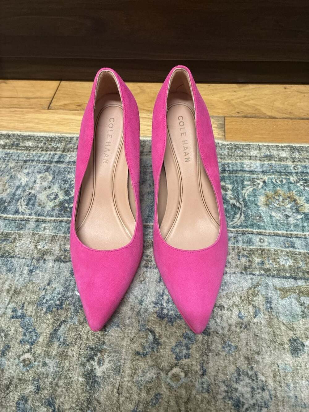 Cole Haan York Pump Pink Suede Heels